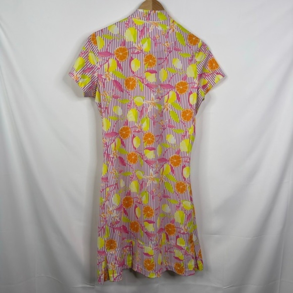 Tail Activewear Women's Citrus Print Short Sleeve Golf Dress Size S - Picture 4 of 7